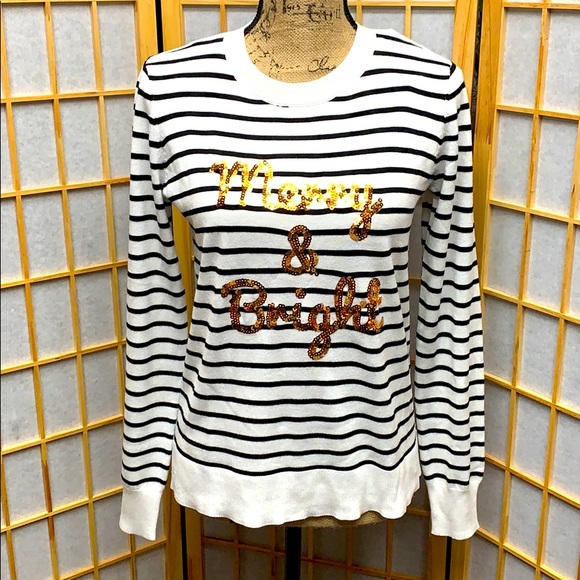 Marled Reunited Merry Bright Striped 